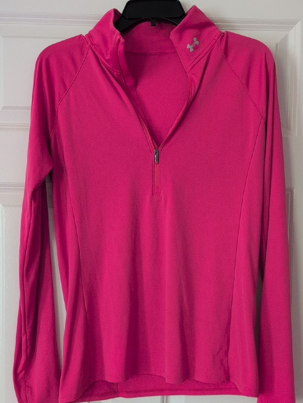 Under Armou Pink Quarter-Zip Performance Pullover